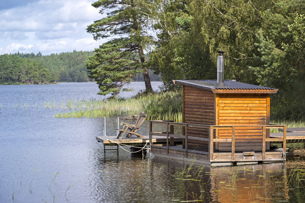 Outdoors sauna