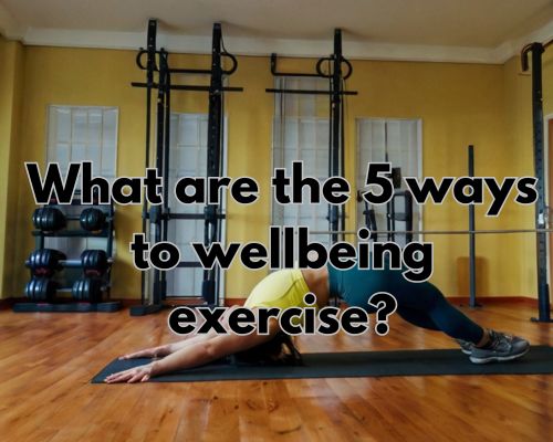 a woman doing an exercise pose for her wellbeing