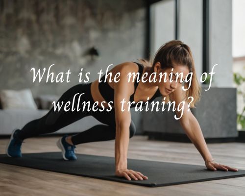 a woman having a wellness training