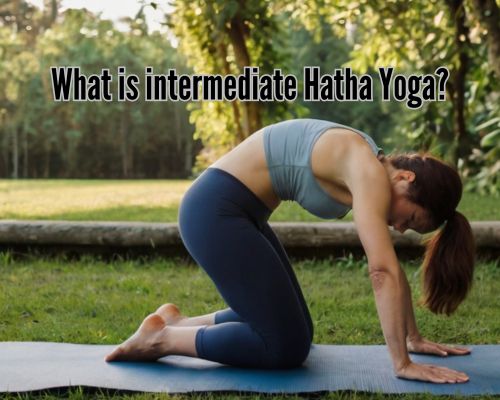 a woman going to end her yoga session