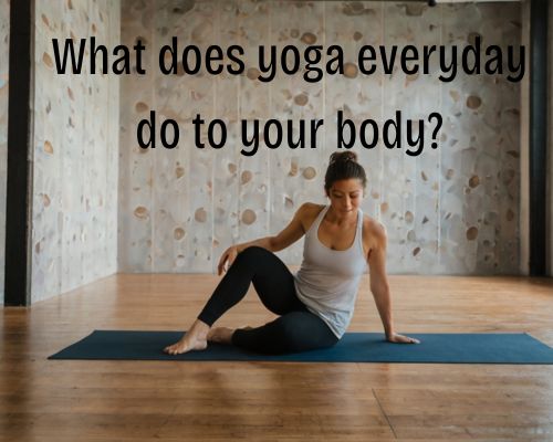 a fit woman due to yoga exercise