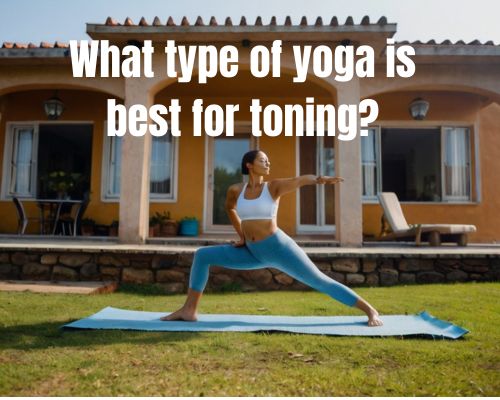 a woman doing yoga outdoor for toning