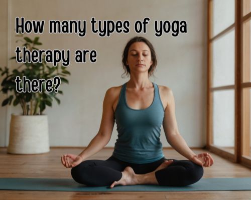 a woman doing yoga as therapy in a studio