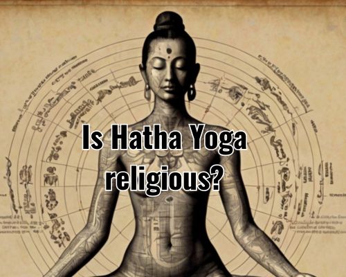 a figure of yoga practice
