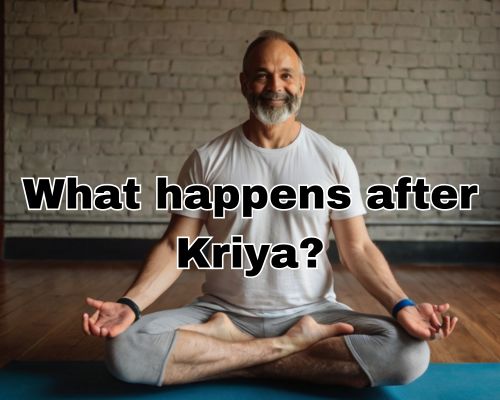Peaceful breathwork in a Kriya Yoga session.