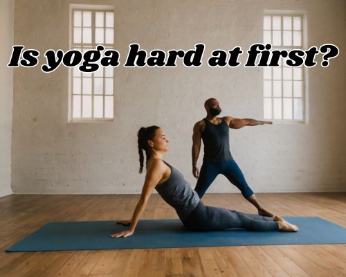 Yoga moment filled with inner peace.