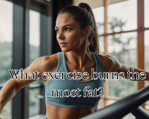 a fit woman doing exercise for burning fats